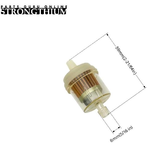STRONGTHIUM 1/4 In Gas Fuel Line Hose With Clamps Valve & Filters Kit Compatible With Briggs & Stratton Craftsman MTD Kawasaki Kohler Small Engines
