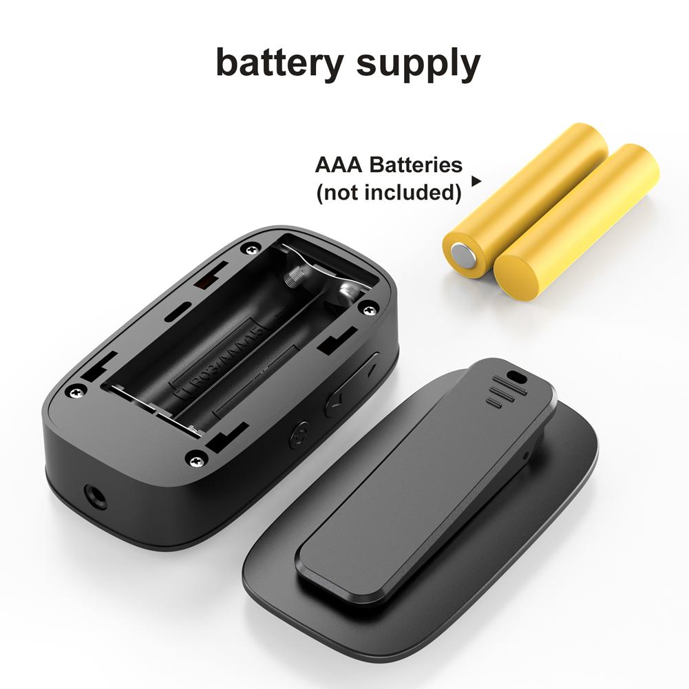 Portable Radio LCD Display Digital Tuning Mini Pocket Clip Radio with Earphone Battery Operated FM Radio for Home Outdoor Hiking