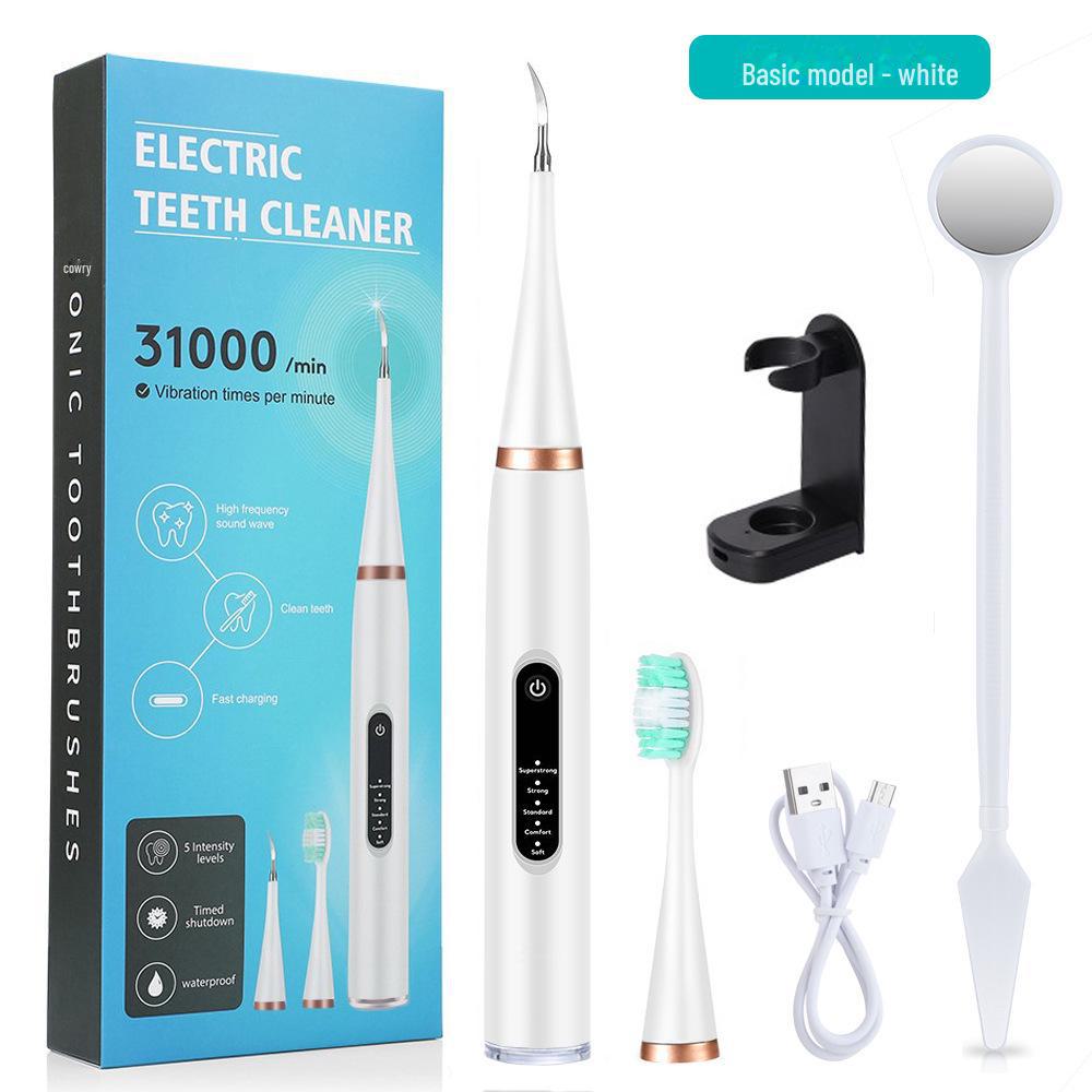Ensemble de brosses à dents électriques à 5 vitesses: Vibration haute fréquence pour éliminer le tartre, la plaque dentaire et les taches - Outil de blanchiment