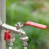 1 Stück Doppelkopf-Wasserhahn 1/2 '' 3/4 '' Wassersplitter-Anschlusskupplungsadapter Ventilschalter Gartenschlauch-Bewässerungshahnverbindung