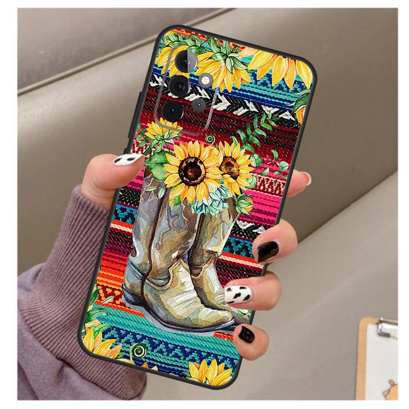 Girly Forest Witch Cowgirl Rodeo Case For Samsung Galaxy A13 A33 A53 A73 A14 A24 A34 A54 A72 A52 A32 A22 A12 A51 A71 A15 A25