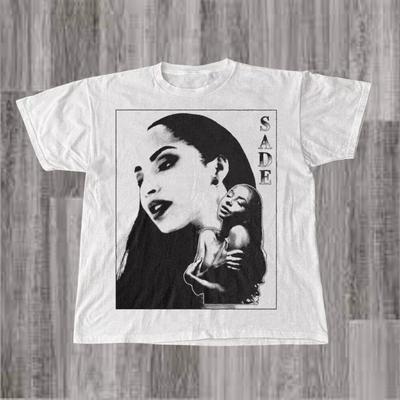 Selten! Sade Adu Grafik Baumwolle Weißes Hemd Unisex Konzert S bis 5XL SG608 Unisex T-Shirt