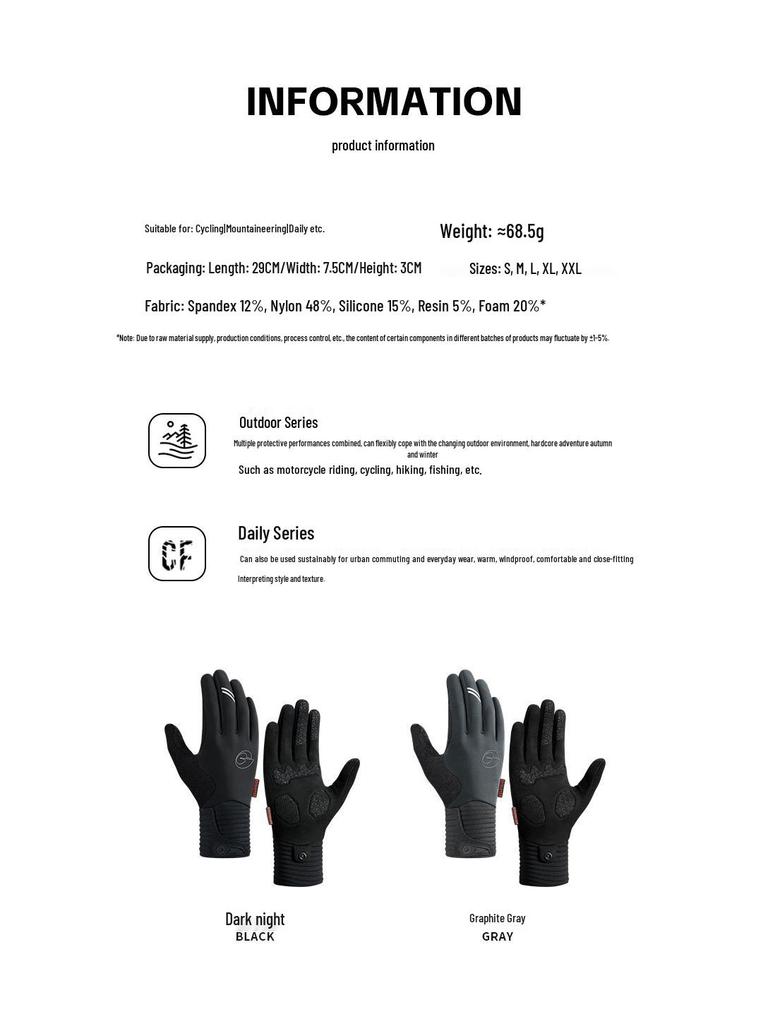 Unisex Fleece Cycling Gloves for Autumn & Winter – Warm, Non-Slip, Outdoor Sports Glove for Road Biking (DB75)