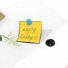 4PCS Motivational Sentences Enamel Badges Letter Everything Is Going To Be Okay Lapel BroochAlloy Pins On Backpack Clothing Hat