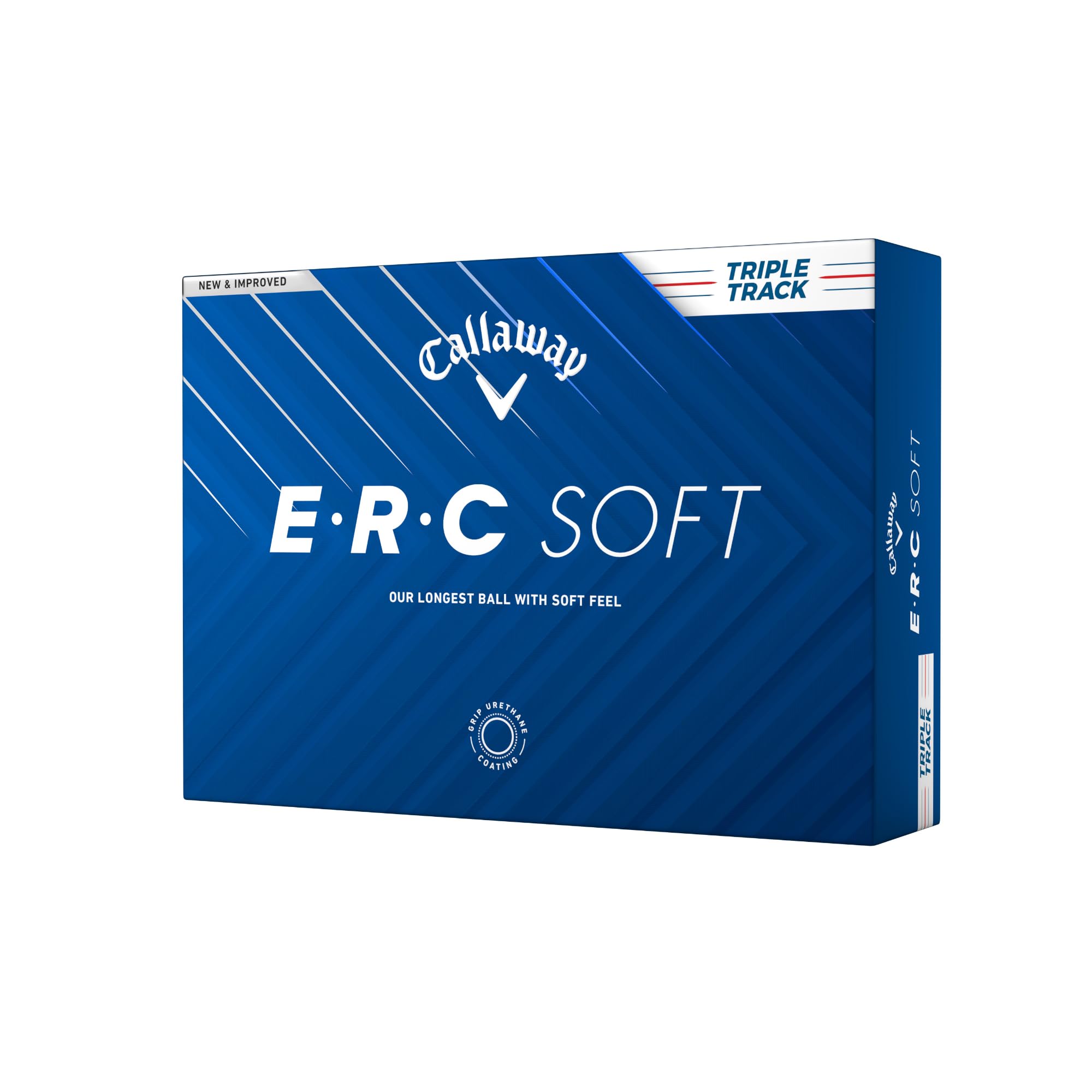 

Мячи для гольфа Callaway ERC SOFT 25 TRIPLE TRACK, 1 дюжина (12 Шариков), Трехэлементная конструкция, Тройной трек, Белый
