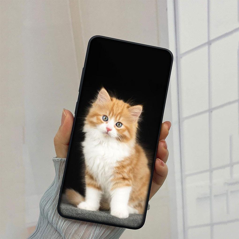 

Meow Eyes Kitten Cat Cover Phone Case for Samsung Galaxy Note 20 Ultra 10 8 9 S10 Lite S9 A6 A8 Plus A9 Funda Soft Casing Samsung Note 9