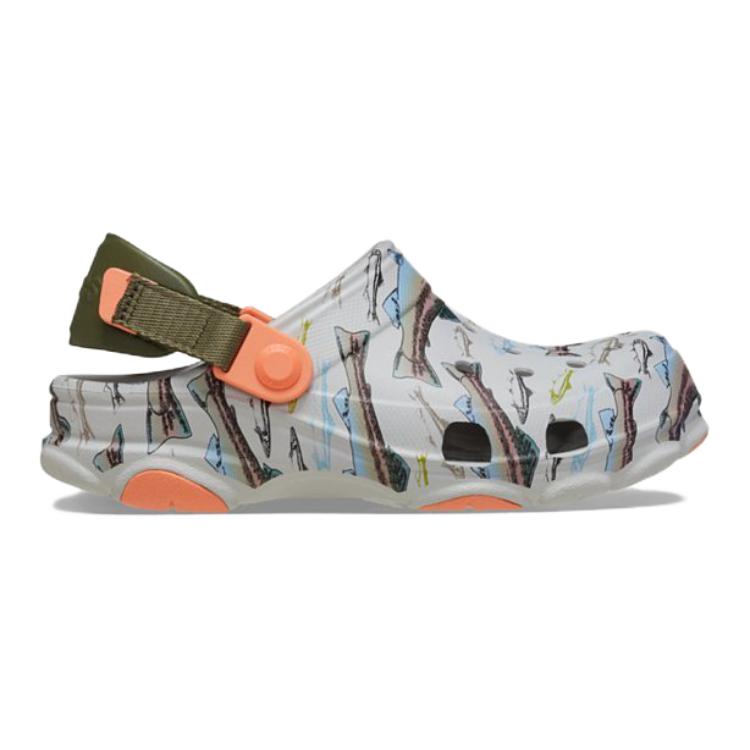 Crocs Versatile Comfortable Non-Slip Childrens Sandals Kids Sandals Gray 210032-1FT