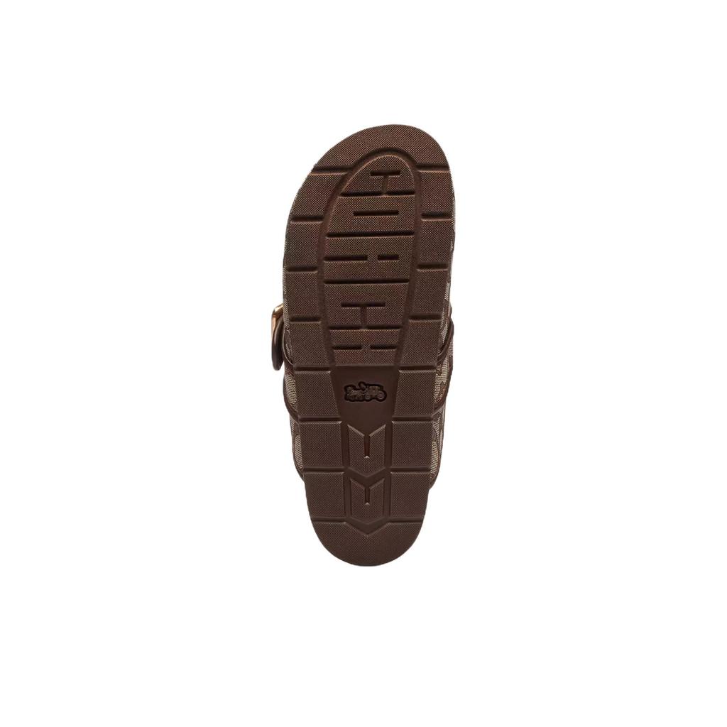 Coach Archival Round Toe Slip-On Letter Jacquard Clogs Women Footwear Brown CCH06-S8W