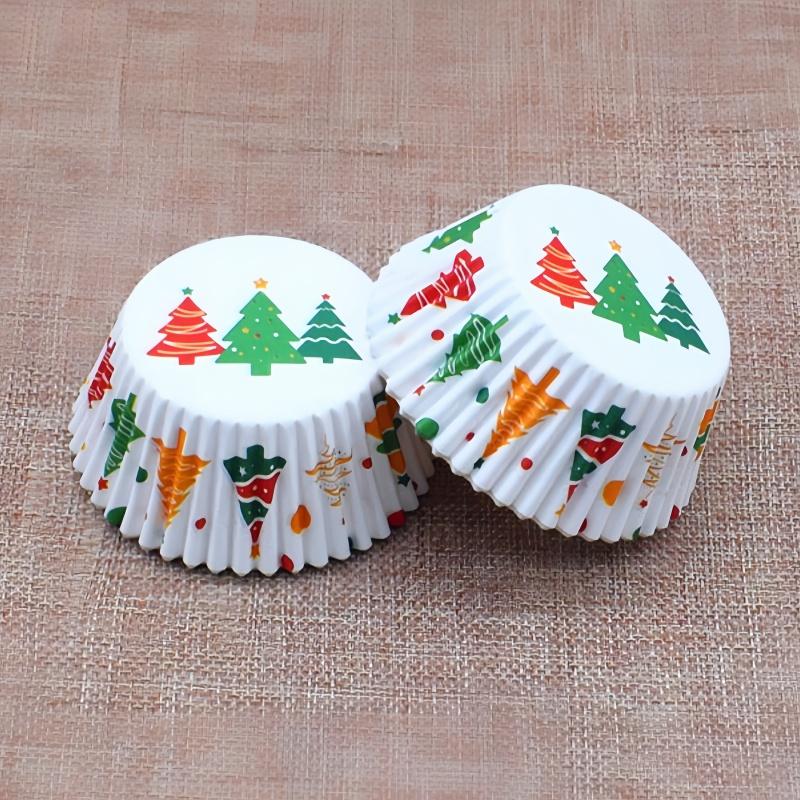 100 Pieces of Food Grade Baking Oven Specific Snow Meiniang Cake Paper holder,Christmas Decoration