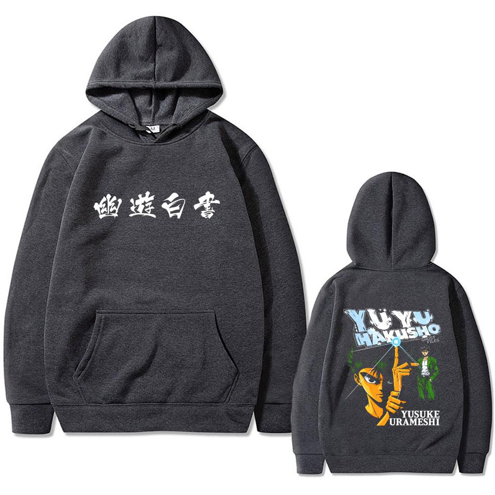 Anime YuYu Hakusho Urameshi Yuusuke Hoodie Unisex Clothing Cartoon Oversized Pullover Hoodies Male Fashion Hooded Tracksuit