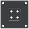 Square Post Base 4 pcs 71 x 71 mm Powder Coated Steel