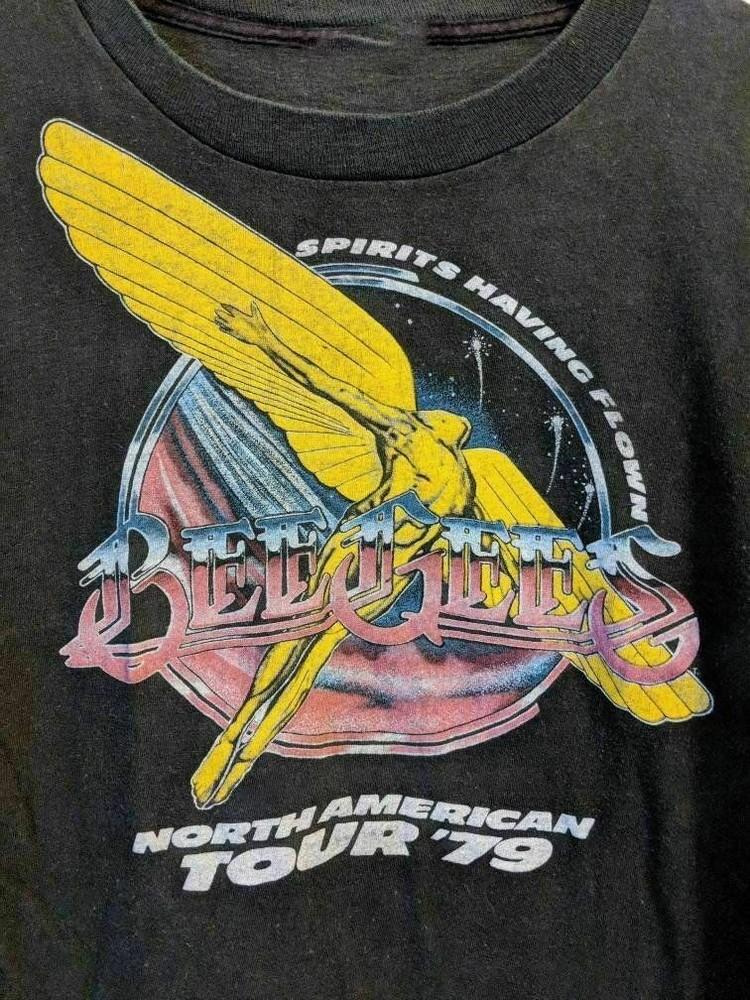 

Bee Gees Band North Tour Tshirt Black Cotton Tee All Sizes X036 Unisex T-Shirt L