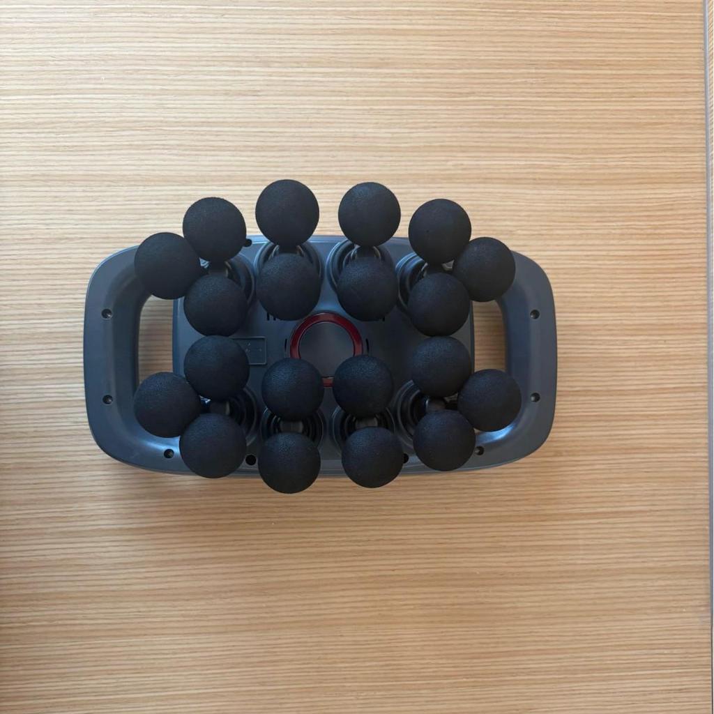 16-Head LCD Fascia Gun: High-Frequency Muscle Relaxation Massager for Waist and Back