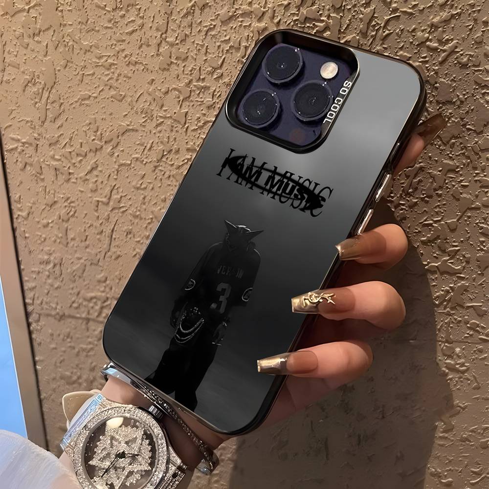 I AM MUSIC P-Playboi Carti Phone Case For iPhone 16,15,14,13,12,11,Pro,XS,Max,Plus,Mini,SE Black Candy Matte Shockproof Cover
