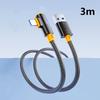 240W Super Flash Charging Data Cable USB To Type C 90° Elbow Data Cable 1M/1.5M/2M/ Fast Charging