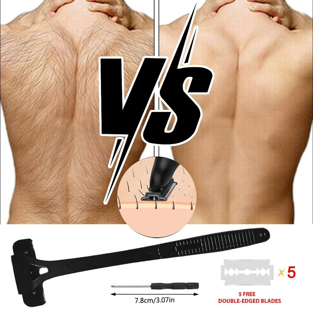 New Men Back Shaver Hair Body Shaver Safety Long Handle Foldable Trimmer Body Leg Long Handle Removal Shaving Razor Tool