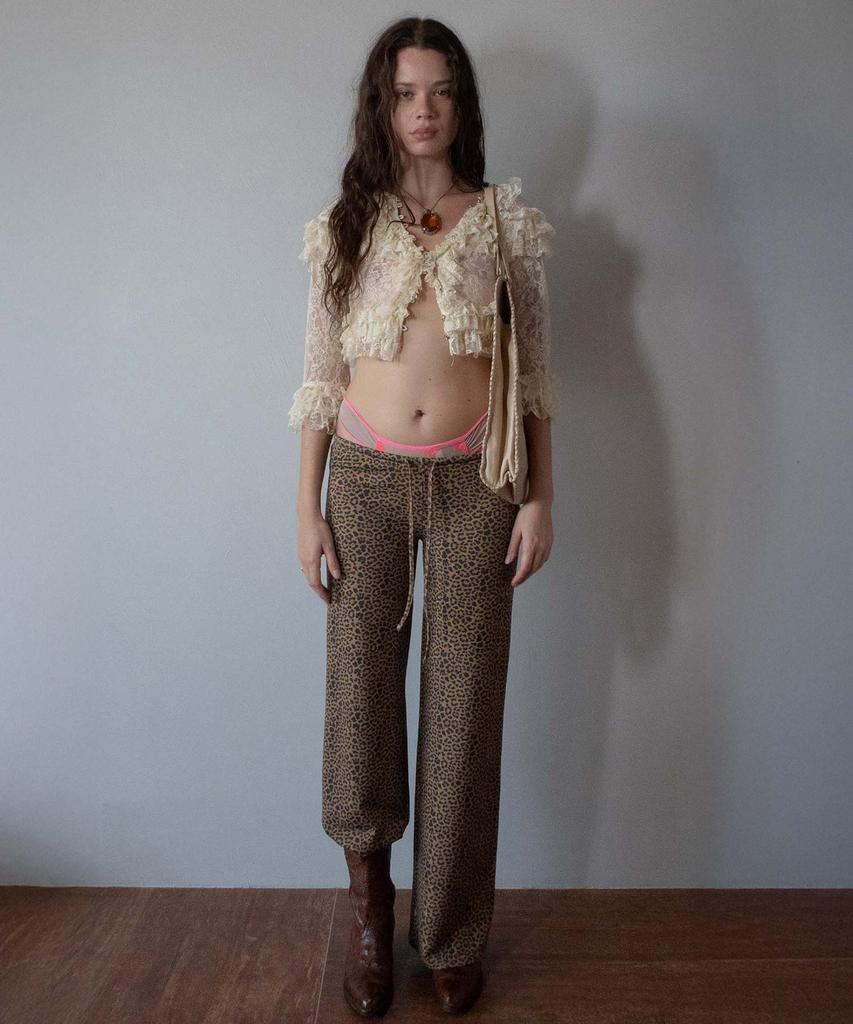SCULPTOR Summer To Go Pants Classic Leopard