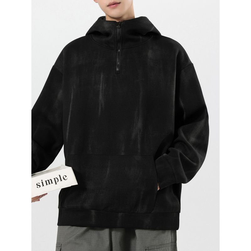 Men's Casual Loose Long-Sleeve Hoodie with Cut Tags, Clearance Sale, Trendy Autumn Style