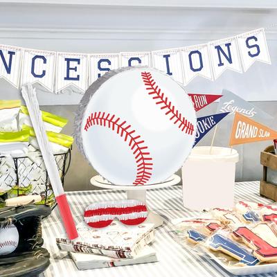 Baseball Piñata Softball Papier Piñata Jungen Mädchen Spaß Deko Geschenk Sport Thema mit Augenbinde Konfetti