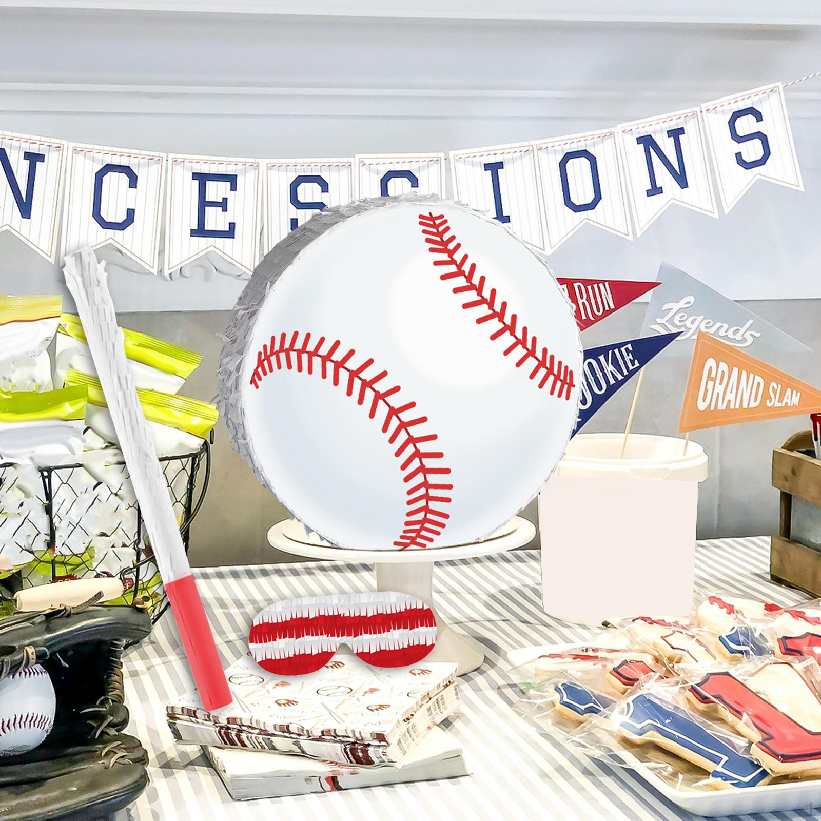 

Бейсбол Пиньята Софтбол Бумажная Пиньята Мальчики Девочки Веселый Декор Подарок Спортивная Тема с Повязкой на Глаза Конфетти