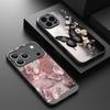 Fjärilsblomma Magnetiskt Fodral för iPhone 17 16 Pro 15 14 13 Pro Max 17e 16e För Magsafe Trådlös Laddning TPU PC Bakskydd