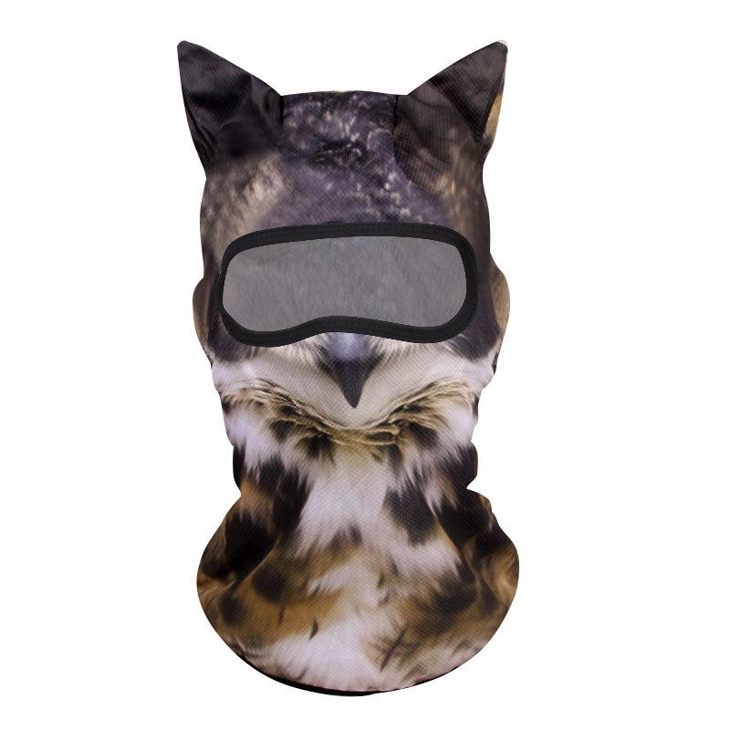Unique Animal Ice Silk Headgear: Stylish Sun Protection & Breathable Cycling Mask for Men & Women, Perfect for Halloween