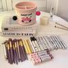 Storage Tube with Compartments: Makeup Organizer for Lipstick, Eyeshadow, Brushes & Desktop Pen Holder
