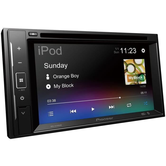 Autoradio multimédia - PIONEER - Ecran 6,2"- 2DIN - DVD - DAB - USB - Entrée caméra de recul