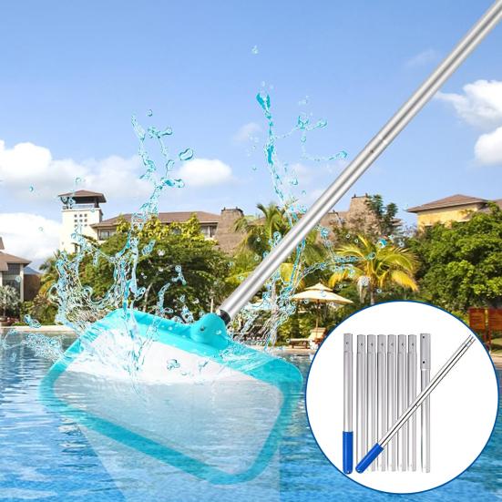 

Yousheng Swimming Pool Skimmer Net Pole Replacement Rustproof Corrosion Resistant Adjustable Aluminum Swimming Pool Pole Accessories