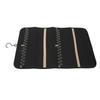 Travel Jewelry Organizer Foldable Nylon Travel Jewelry Storage Bag for Necklace Earrings Rings Black