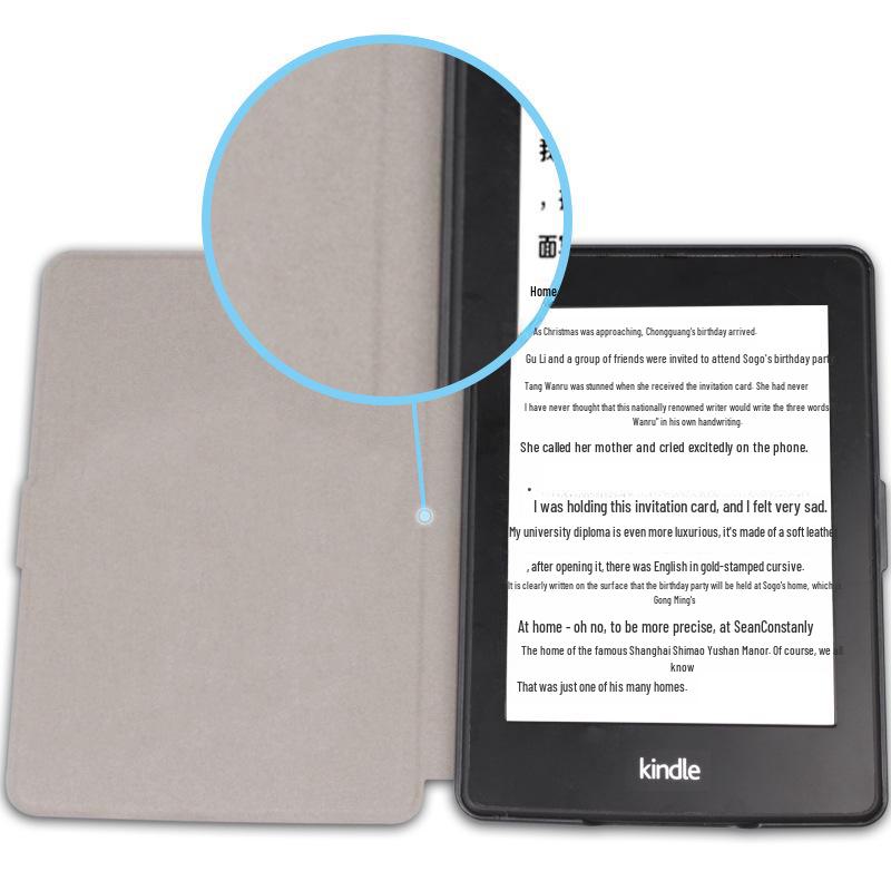 Kindle Paperwhite 32 Painted Slim Leather Protective Cover
