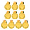 10Pcs Gold/Silver/Bronze Medal Sports Rewards 5.2cm Metal Winner Medals Competition Prize Medals for Talent Show Party Race