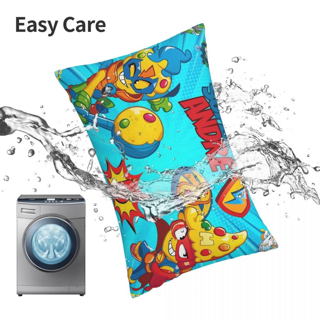 Superthings Rectangle Pillowcase Cushion Cover Decorative Bedroom Bed Home Comfort Throw Pillow