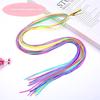 Rainbow Braiding Hair Ropes: Colorful Dreadlock Strings & Gold Ribbons, Hair Accessories for Women & Kids Styling.