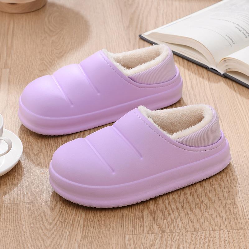 Winter Velvet Cotton Shoes Wool Slippers Autumn and Winter Indoor Home Warmth Cotton Shoes Medium and Old Cotton