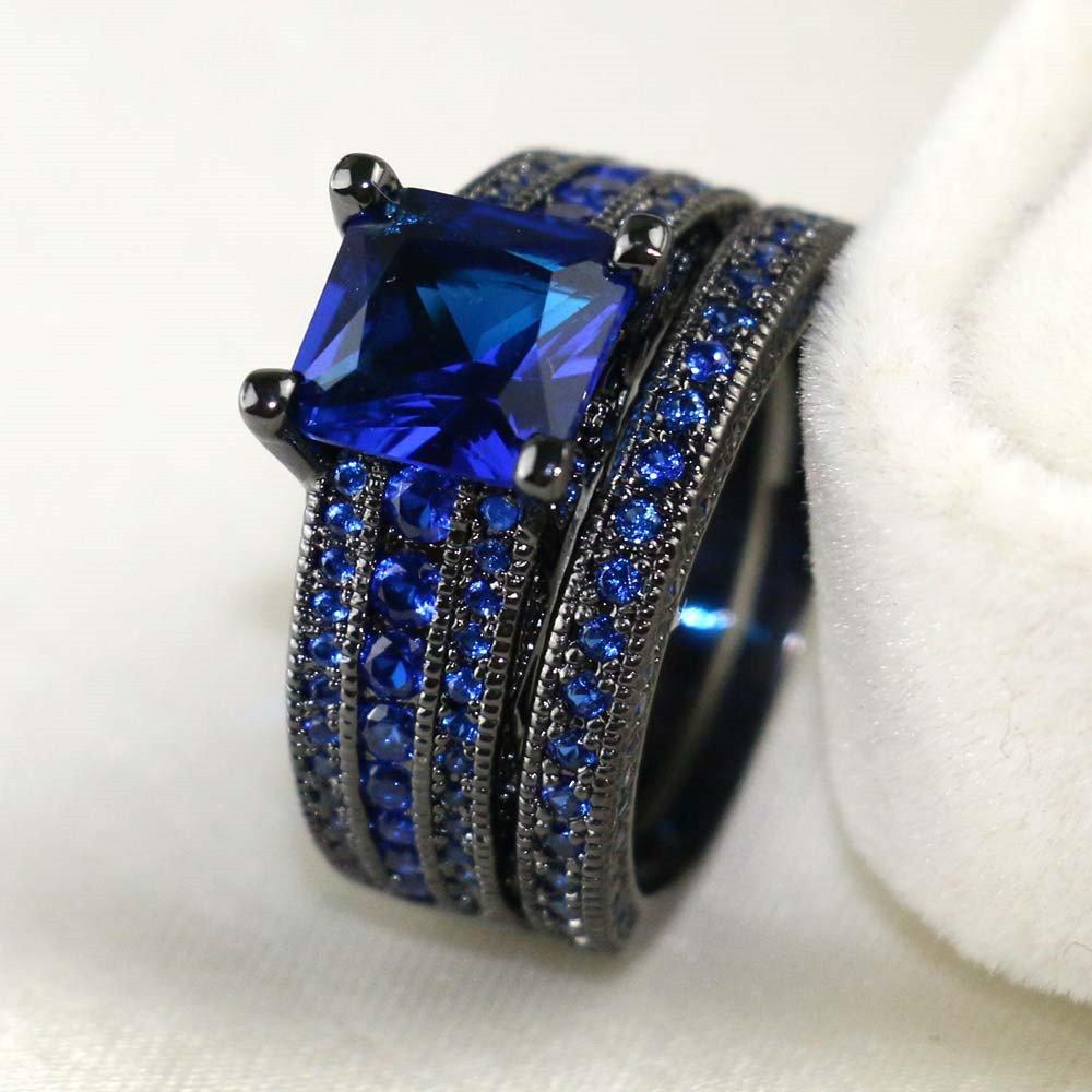 Charm Partnerringe Romantische Damen Rote Strassringe Set Trendige Herren Edelstahl Keltischer Drachenringe Ehering Schmuck