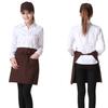 Solid Color Half-Length Short Waist Pockets Restaurant Cooking Chef Waiter Apron