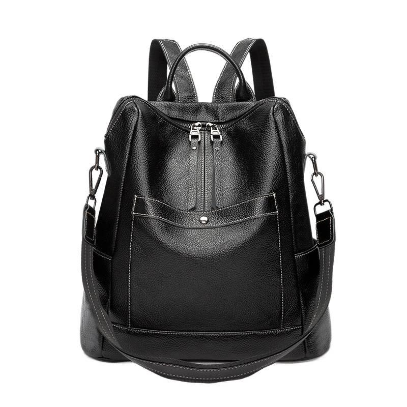 Women's Backpack Korean Version Large Capacity Easy To Fit 2025 Autumn and Winter New Anti-theft Backpack Student Schoolbag Travel Bag Tide