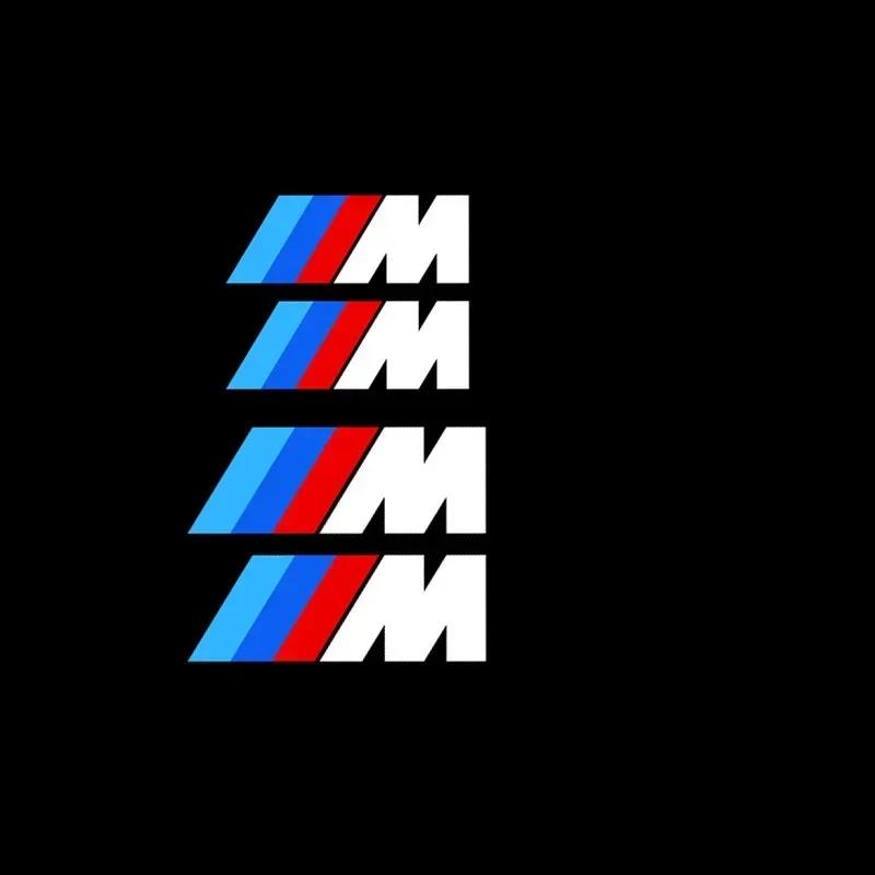 

For BMW M 4pcs car rearview mirror steering wheel sticker car brake caliper decoration sticker decal For BMW M3 M5 M6 X1 X3 X5 E білий