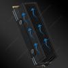 2 Copper Heat Pipes Cooler with Thermal Silicone Pad Solid State Drive Radiator SSD Cooling for M.2 NVMe 2280 SSD