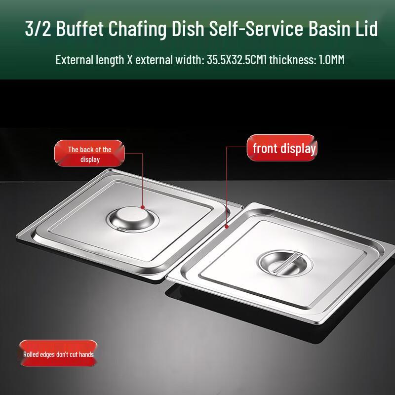 Stainless Steel Double Grid Buffet Food Pan