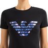 Emporio Armani Slim Fit Round Neck Short Sleeve T-Shirt Women tops Black EW000896-AF12571-UC001