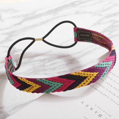 1 Stück Vintage Böhmisch Ethnisch Stickerei Blume Stirnband für Damen Mädchen Elastisches Haarband Retro Haar Accessoires Hohe Qualität Neu