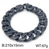 Gioielli in Acciaio di Titanio Guangdong, Bracciale Braccialetto in Acciaio di Titanio, Bracciale Uomo Catena Cubana Semplice Creativa