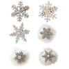 Snowflake Hair Clip Christmas Barrette Sweet Christmas Flat Clip Hairpin Christmas Elegant Hair Clip for Bunches