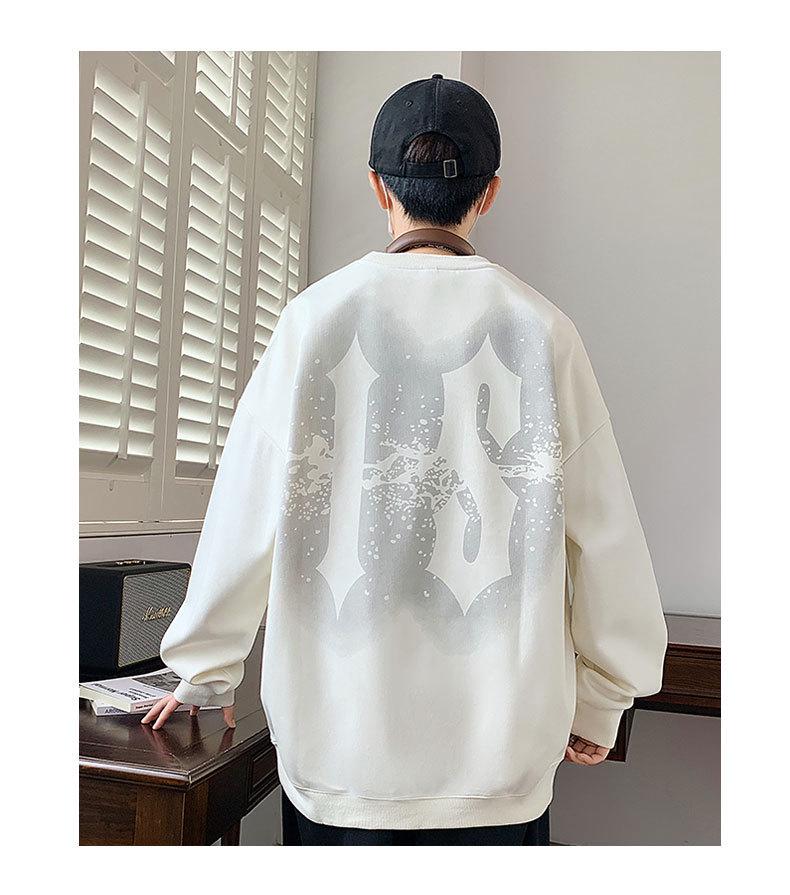 Men's Trendy Round Neck Thickened Hoodie for Autumn/Winter