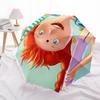1pc Pippi Longstocking Automatic Folding Umbrella, Portable Collapsible Design, Casual Outdoor Accessory L1127010