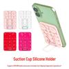 Universal Silicone Phone Holder: Suction Cup, Self-Adhesive, Folding Design