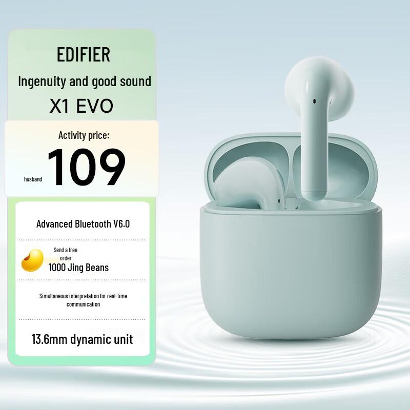 EDIFIER X1 Evo AI Translation True Wireless Bluetooth Earbuds