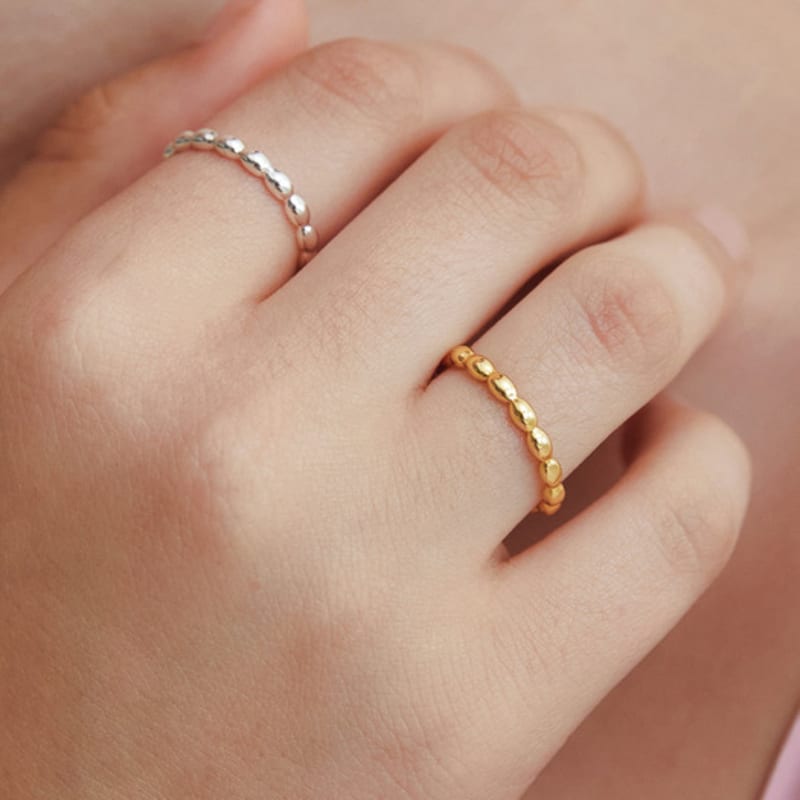 TATIANA (Silver 925) Volume Egg Line Ring CR1832